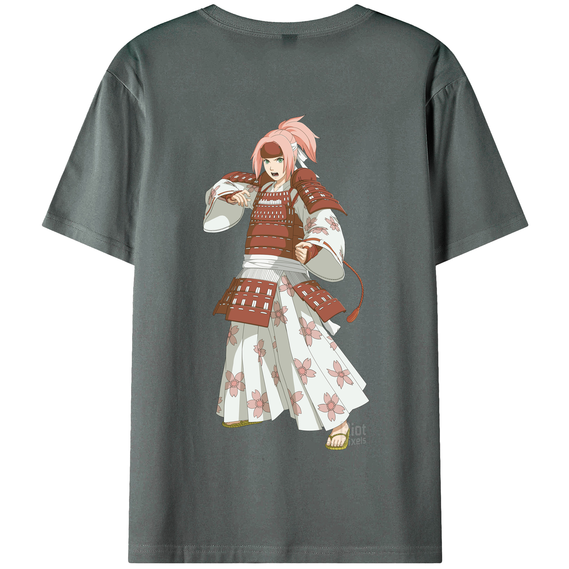 （画像用） NARUTO -ナルト- 春野サクラ Haruno Sakura 綿100％半袖Tシャツ（背面プリント）